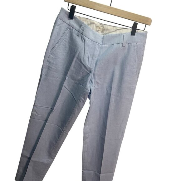 J Crew Womens Light Blue Cotton Cropped Chino Pants 2 Career - Picture 3 of 5